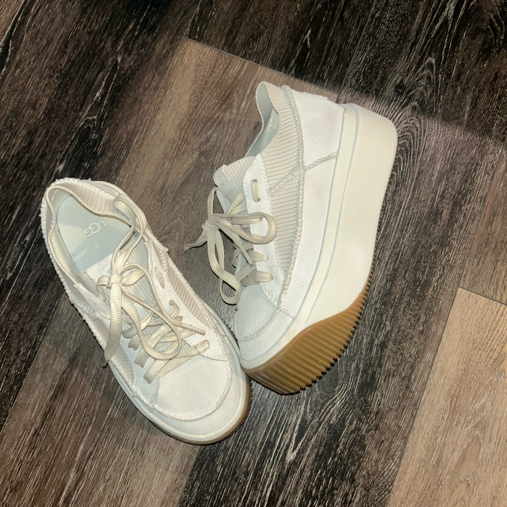 UGG Cream Platform Sneakers